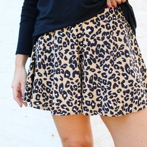 Leopard shorts